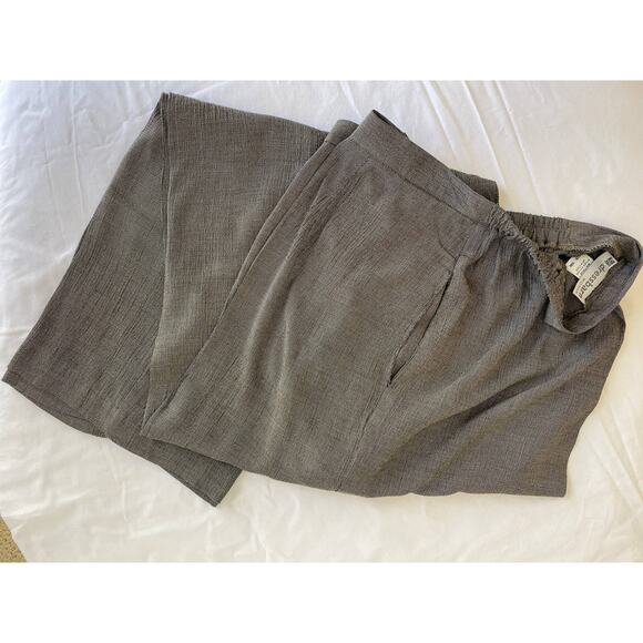 Dressbarn Woman Dress pants sz 18 Houndstooth lightweight black & taupe zip up - Picture 14 of 14